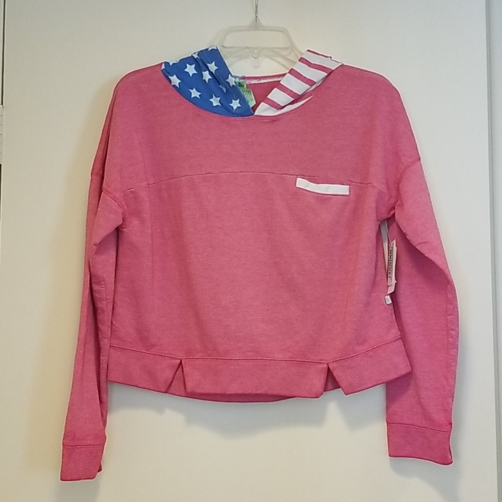 Honeydew Patriotic Sweatshirt Red Small